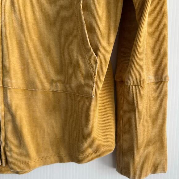 Chaser full zip long sleeve hooded top size medium mustard yellow - Picture 5 of 8